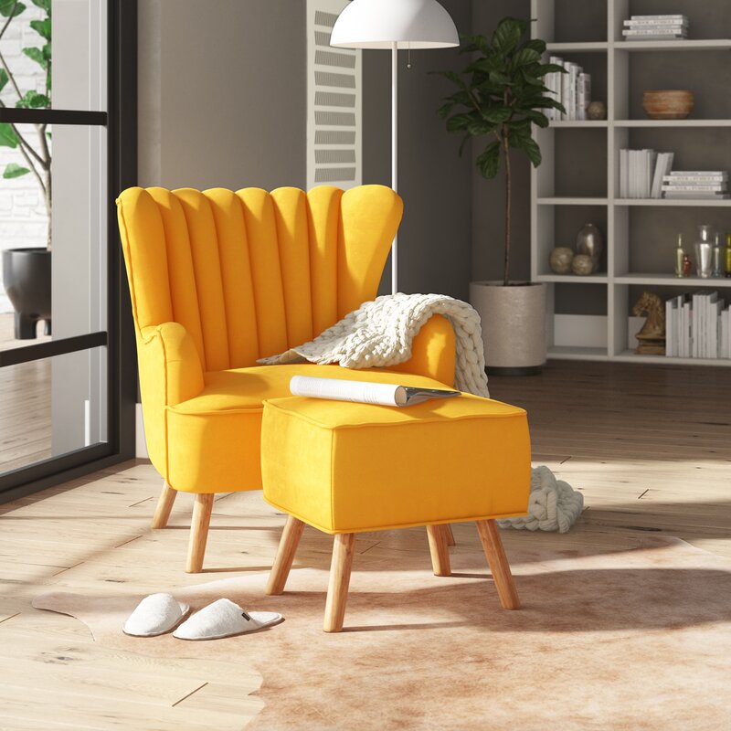 Mustard color online armchair