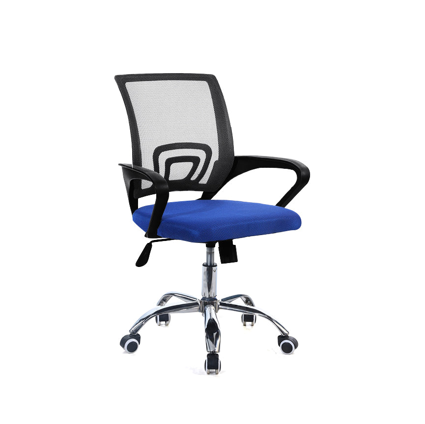 Buy Cozy Mesh Office Chair in Blue Color for WFH Azazo Furniture