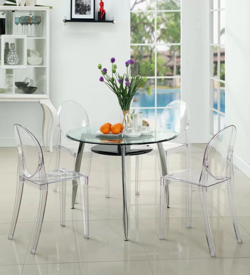 Ghost Byrne Chair Transparent Crystal Finish Dining Chair - Image 3