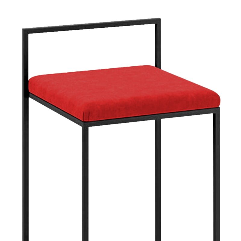 Ned Barstool in Red Color - Image 2