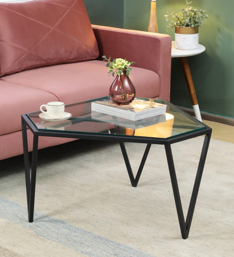 Alen Center Table in Golden Color - Image 7