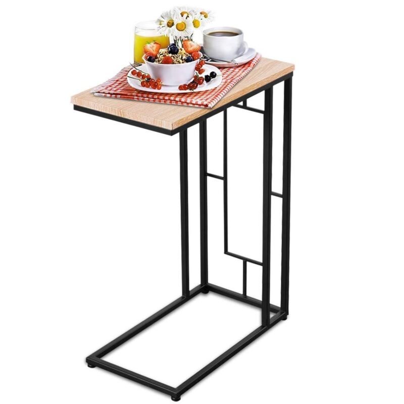 Bakuto Side Table in Beige and Black Color - Image 2