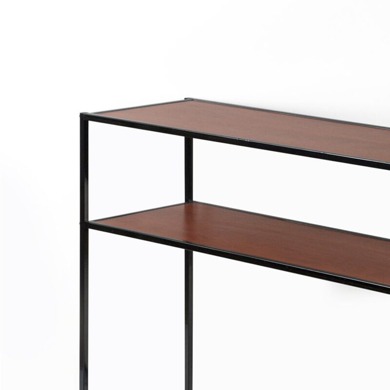 Skye Console Table in Brown Colour Wooden Top - Image 3