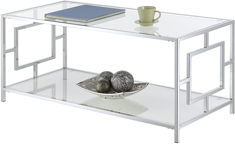 Ollie Center Table in Stainless Steel