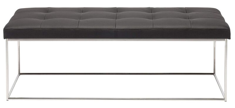 Allure Ottoman (Black) - Stainless Steel - Image 4