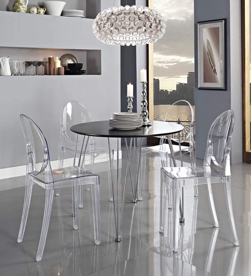 Ghost Byrne Chair Transparent Crystal Finish Dining Chair