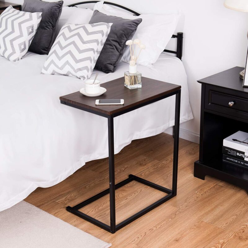 Barrie Side Table in Brown Color