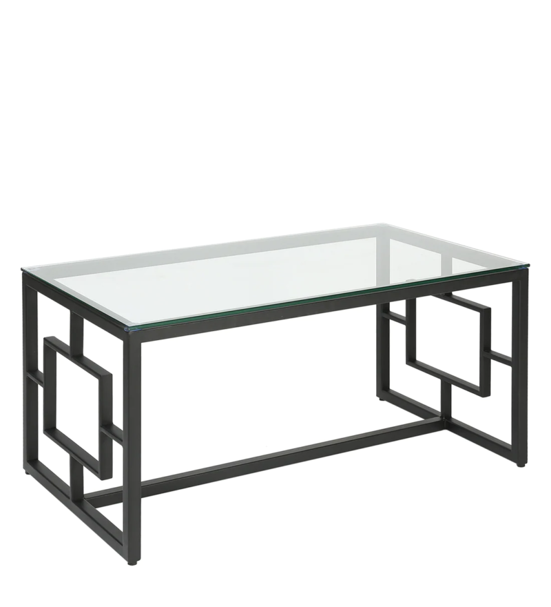 Anny Center Table in Golden Color With Glass Top - Image 11