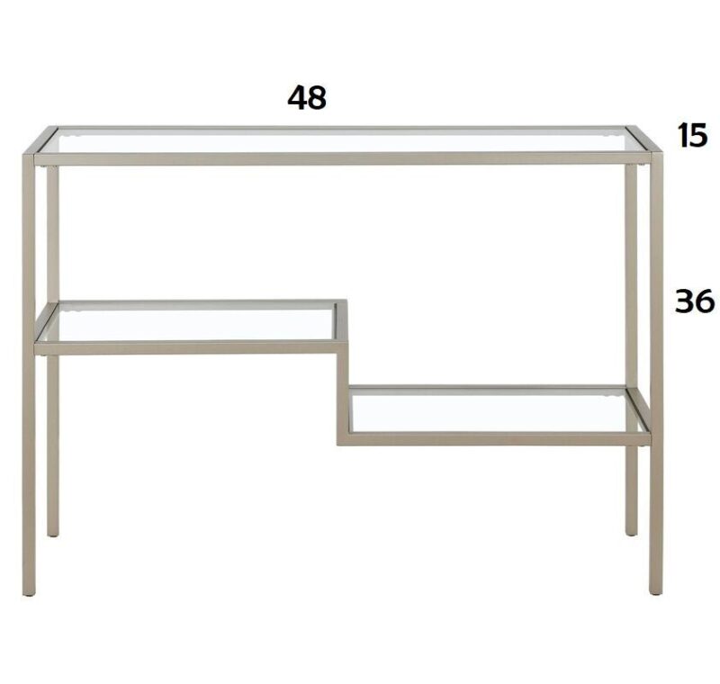 Skyler Console Table In Silver Colour - Image 4