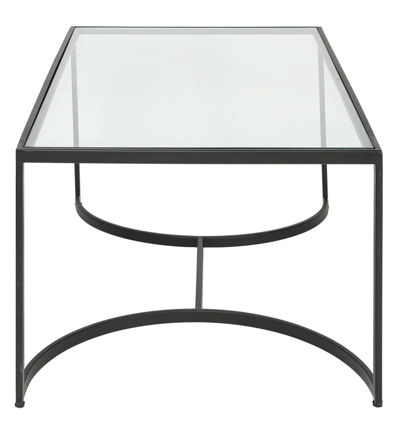 Daniel Center Table in Black Color with Glass Top - Image 5