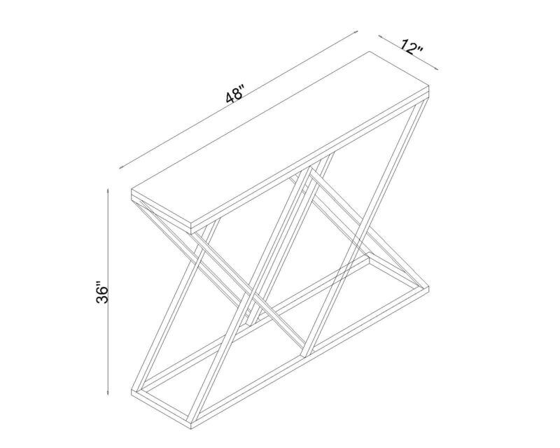 Nola Console Table In Black Colour - Image 6