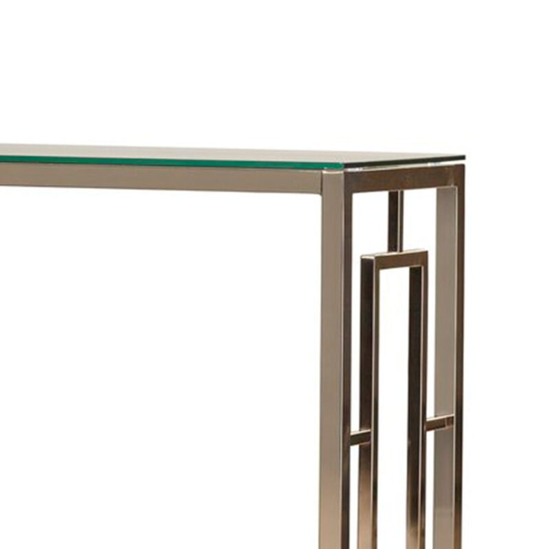 Gloria Console Table in Stainless Steel - Image 7