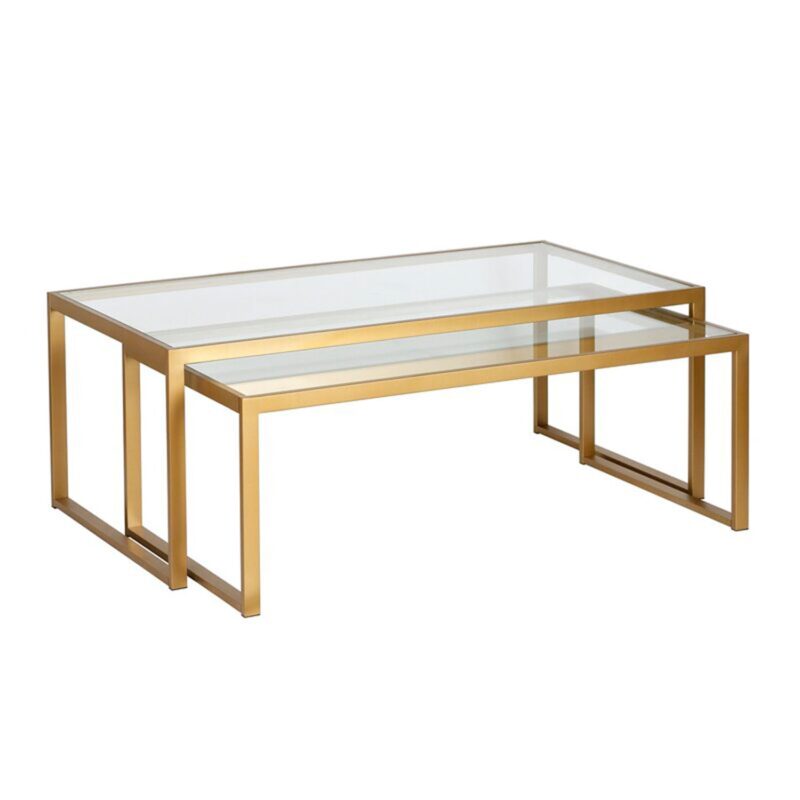 Linda Center Table in Golden Colour (Set of 2) - Image 12