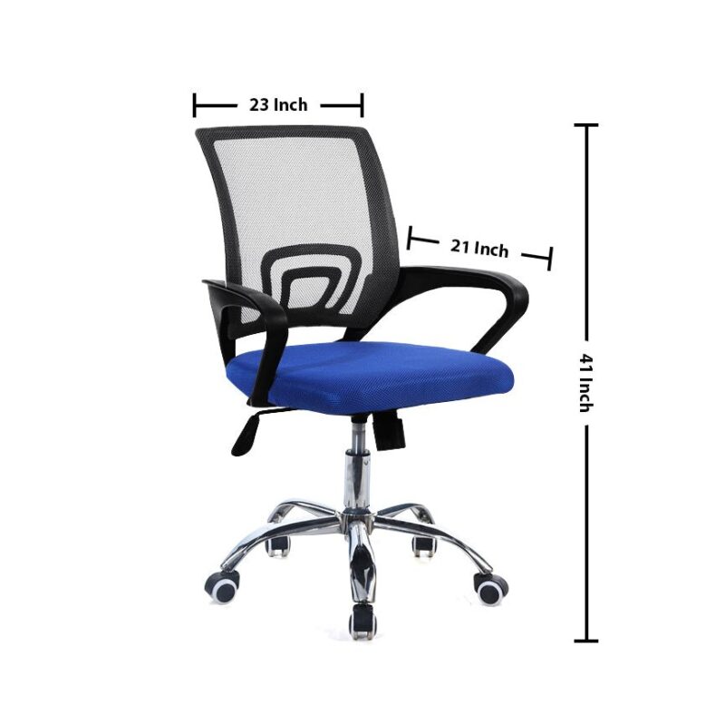 Cozy Mesh Office Chair in Blue Color - Image 5