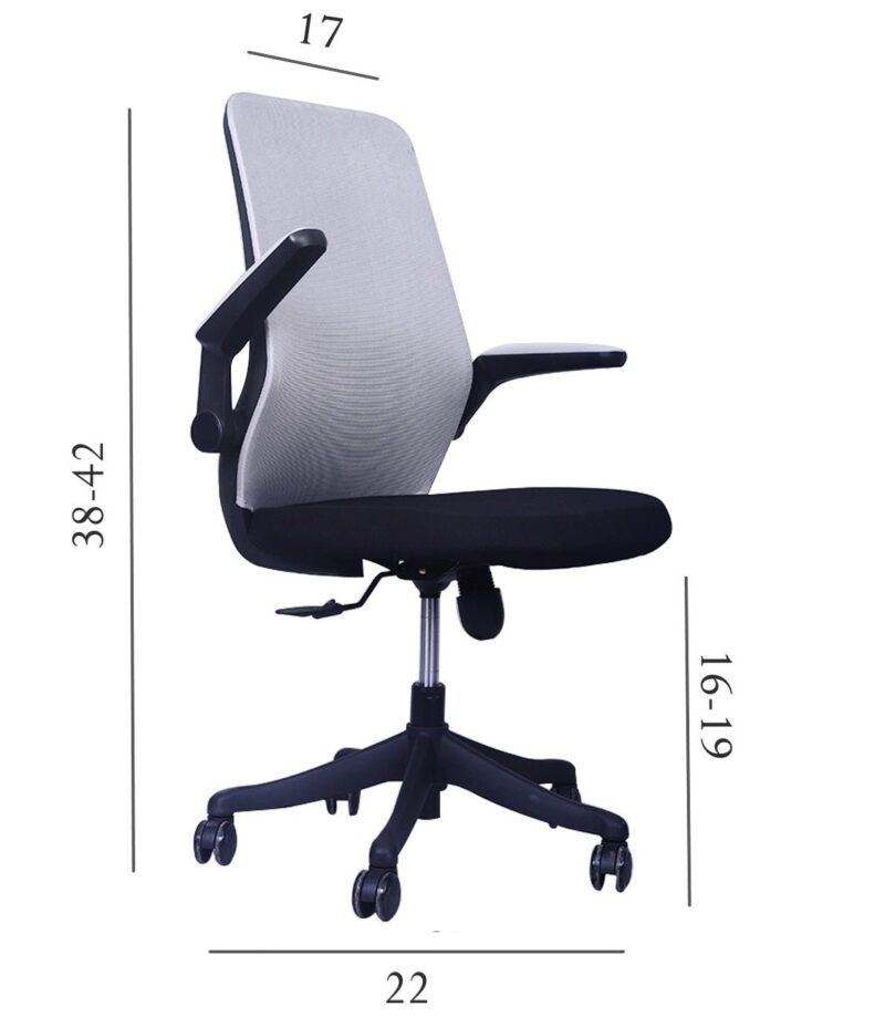 Butterfly Ergonomic Office Chair (Grey) - Image 4