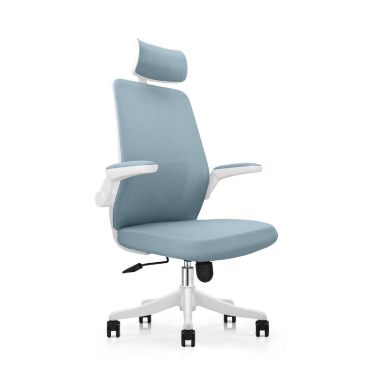 Butterfly High Back Ergonomic Chair in Blue Colour with Headrest - Image 2