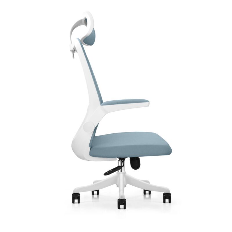 Butterfly High Back Ergonomic Chair in Blue Colour with Headrest - Image 3