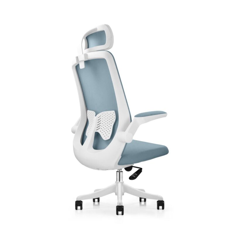 Butterfly High Back Ergonomic Chair in Blue Colour with Headrest - Image 4