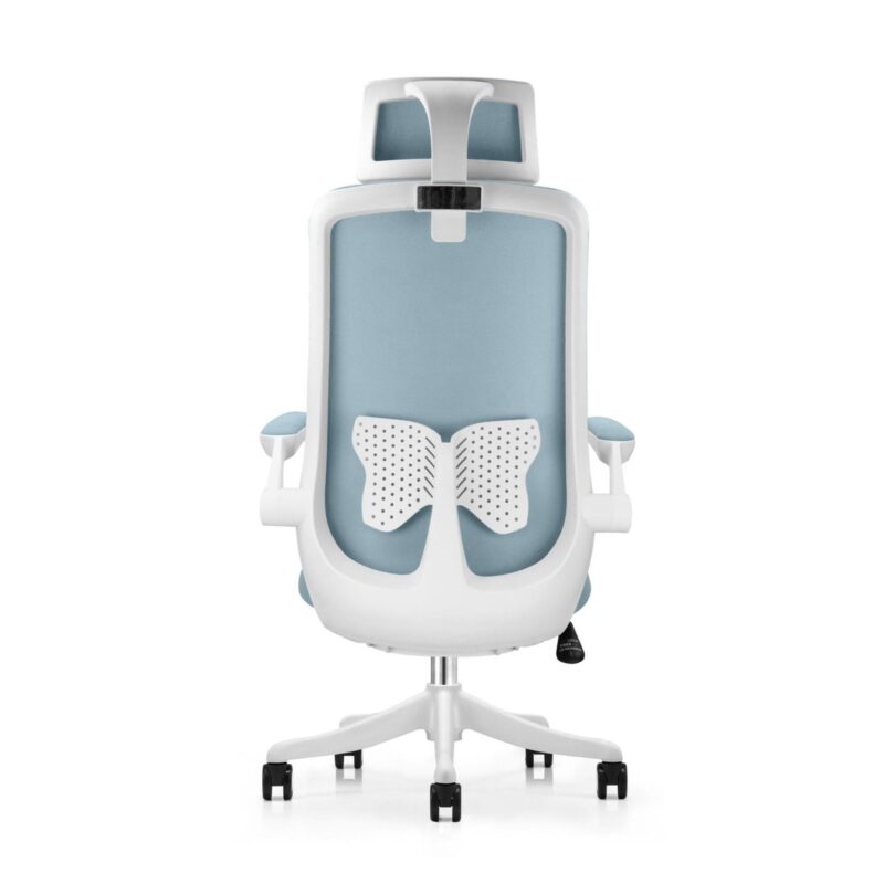 Butterfly High Back Ergonomic Chair in Blue Colour with Headrest - Image 5