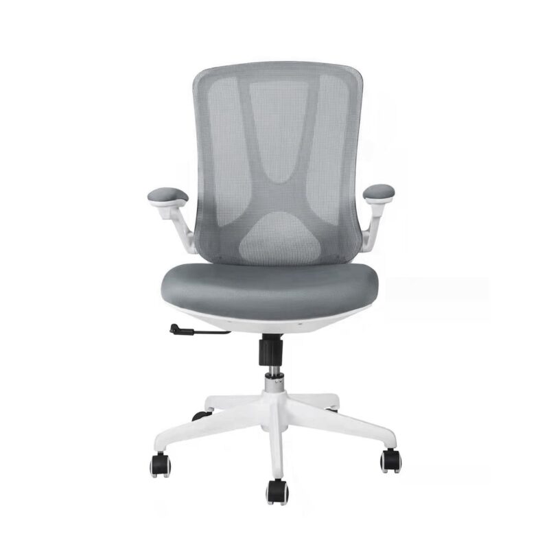 Dream White Mid Back Ergonomic Office Chair in Grey Color - Image 2