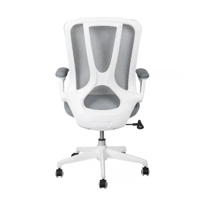 Dream White Mid Back Ergonomic Office Chair in Grey Color - Image 6