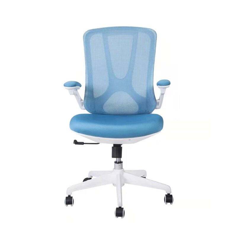 Dream White Mid Back Ergonomic Office Chair in Grey Color - Image 10