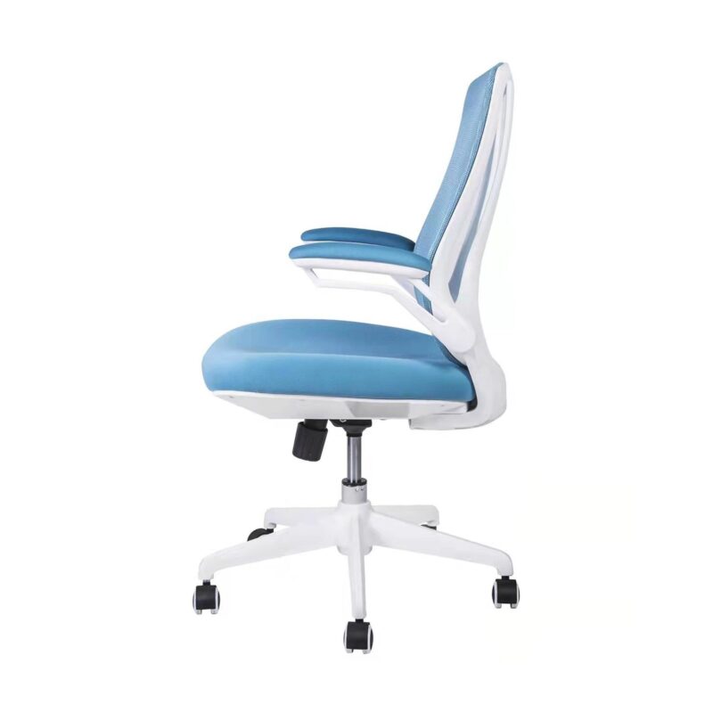 Dream White Mid Back Ergonomic Office Chair in Grey Color - Image 12