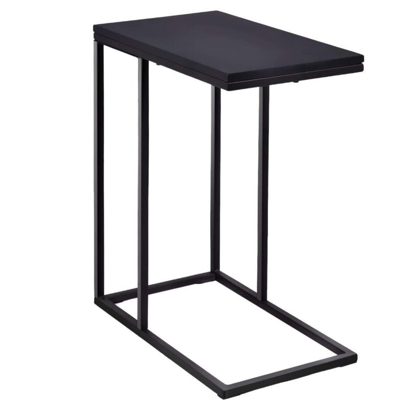 Floris Side and End Table in Black color Wooden Top - Image 2