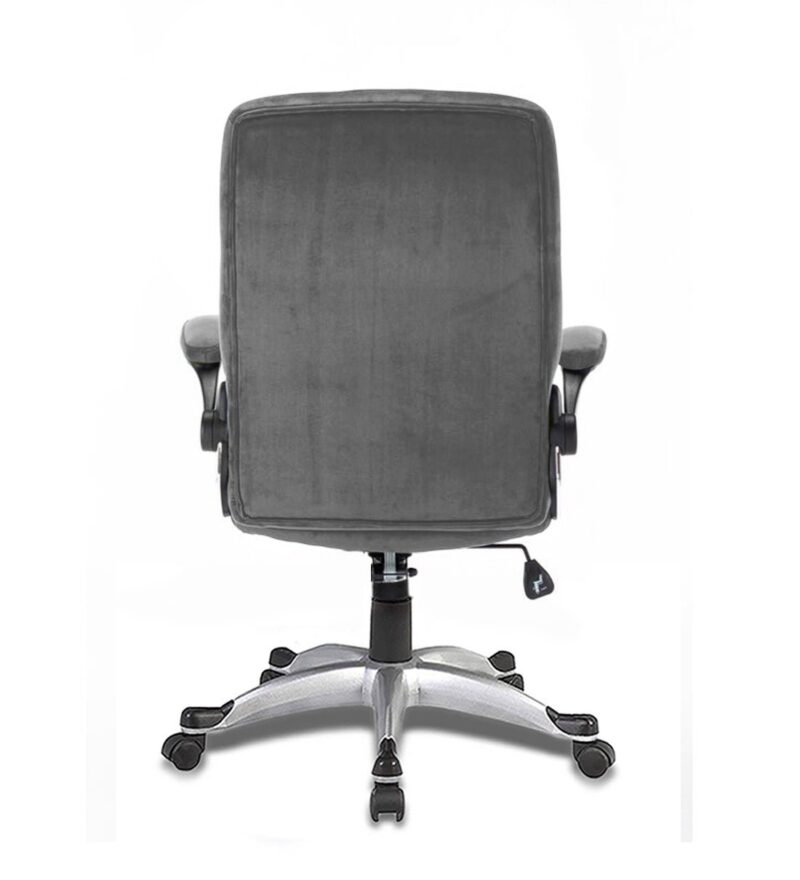 Morse High Back Office Chair in Sky Blue Color with Velvet Fabric - Image 10