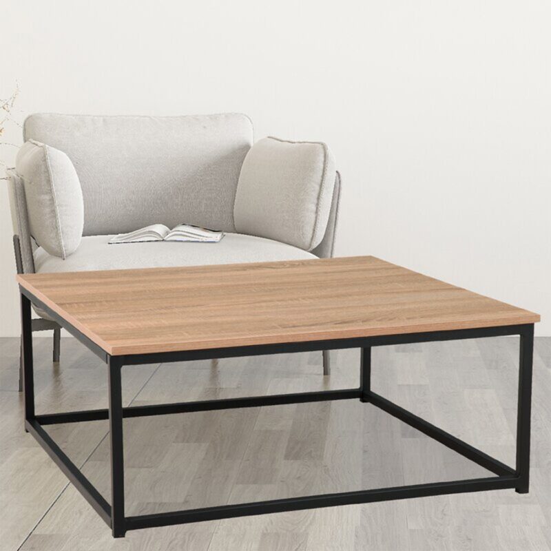 Lavish Center Table in Black Color with Wooden Top - Image 13