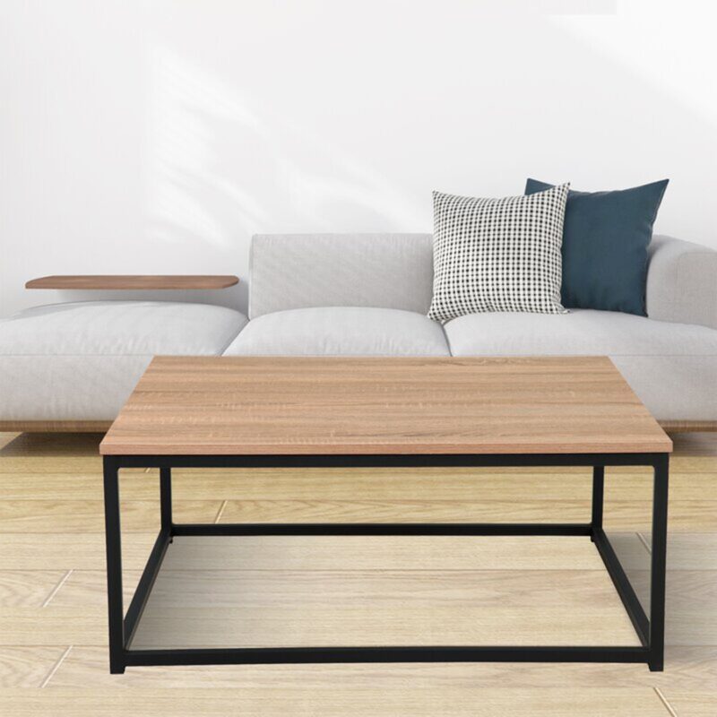 Lavish Center Table in Black Color with Wooden Top - Image 14