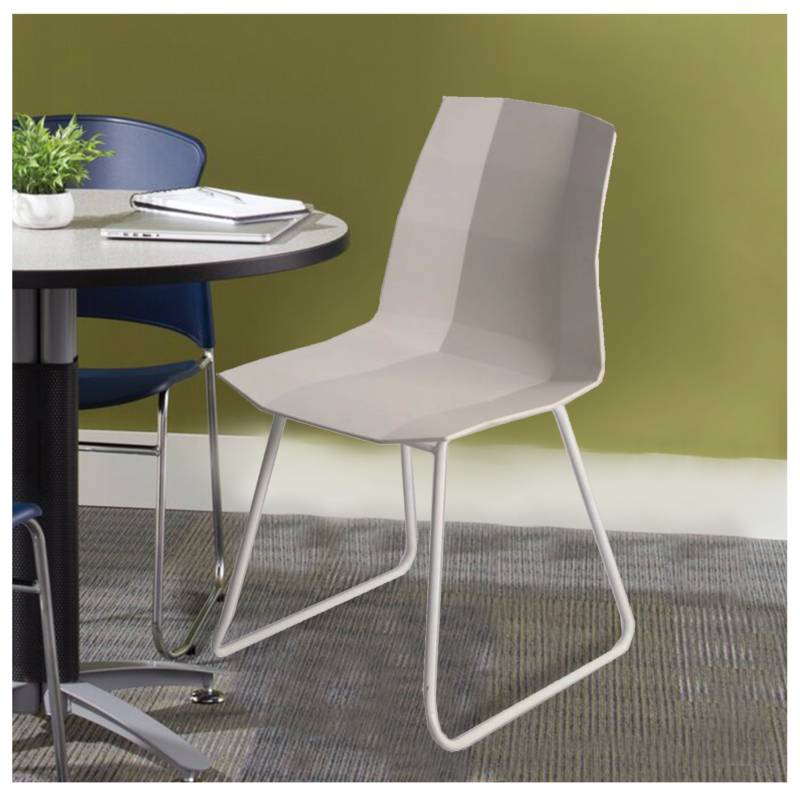 Saya Multipurpose Dining cum Cafe Chair in Blue Color - Image 27