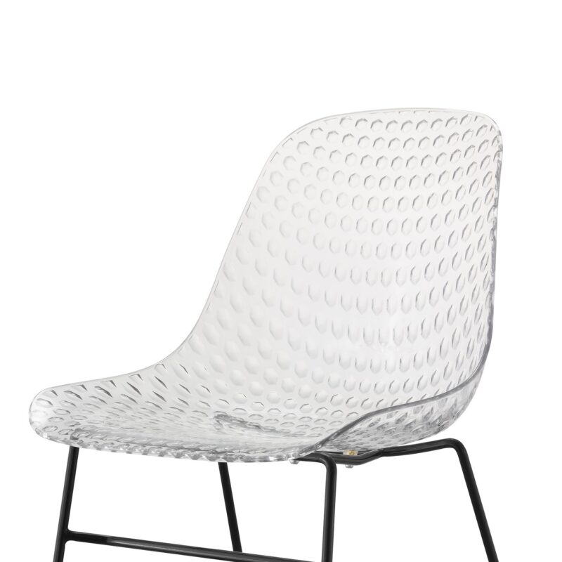 Shamy Transparent Crystal Finish Cafe Cum Dining Chair - Image 4