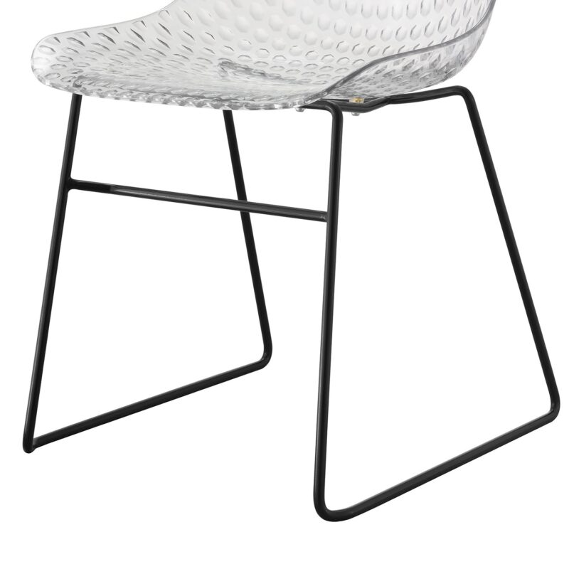 Shamy Transparent Crystal Finish Cafe Cum Dining Chair - Image 5