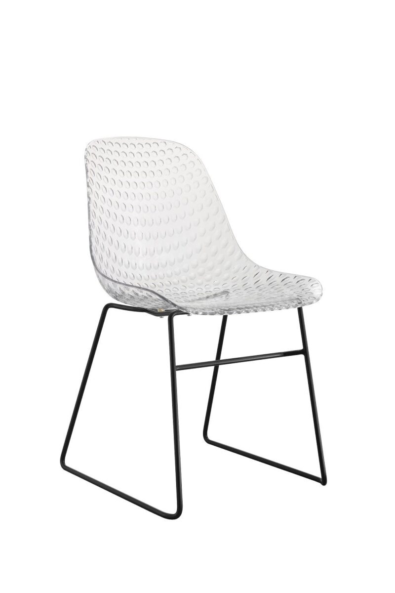 Shamy Transparent Crystal Finish Cafe Cum Dining Chair - Image 6