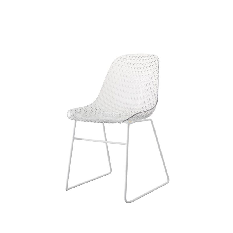 Shamy Transparent Crystal Finish Cafe Cum Dining Chair - Image 7