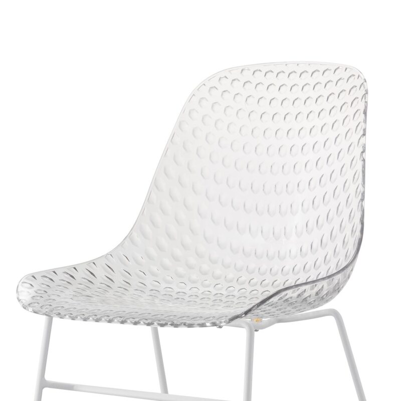 Shamy Transparent Crystal Finish Cafe Cum Dining Chair - Image 9