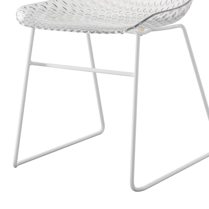 Shamy Transparent Crystal Finish Cafe Cum Dining Chair - Image 10