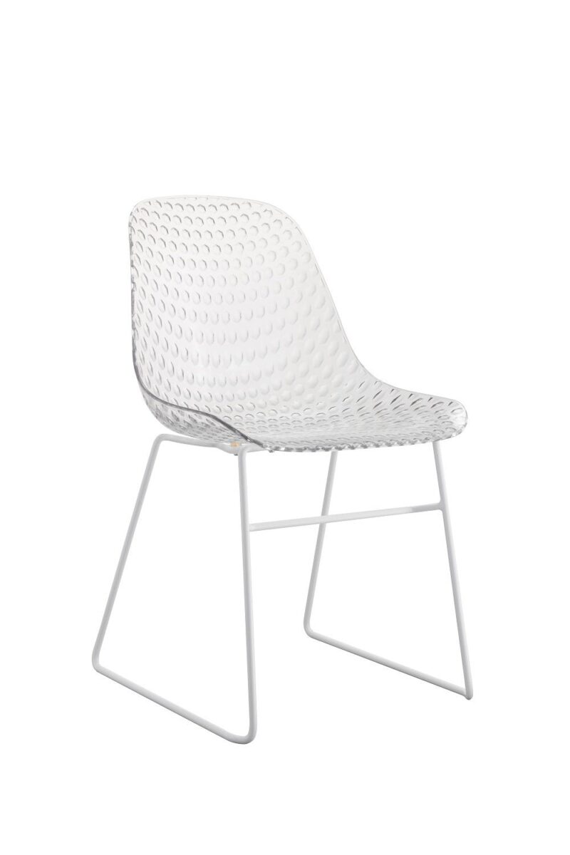 Shamy Transparent Crystal Finish Cafe Cum Dining Chair - Image 11