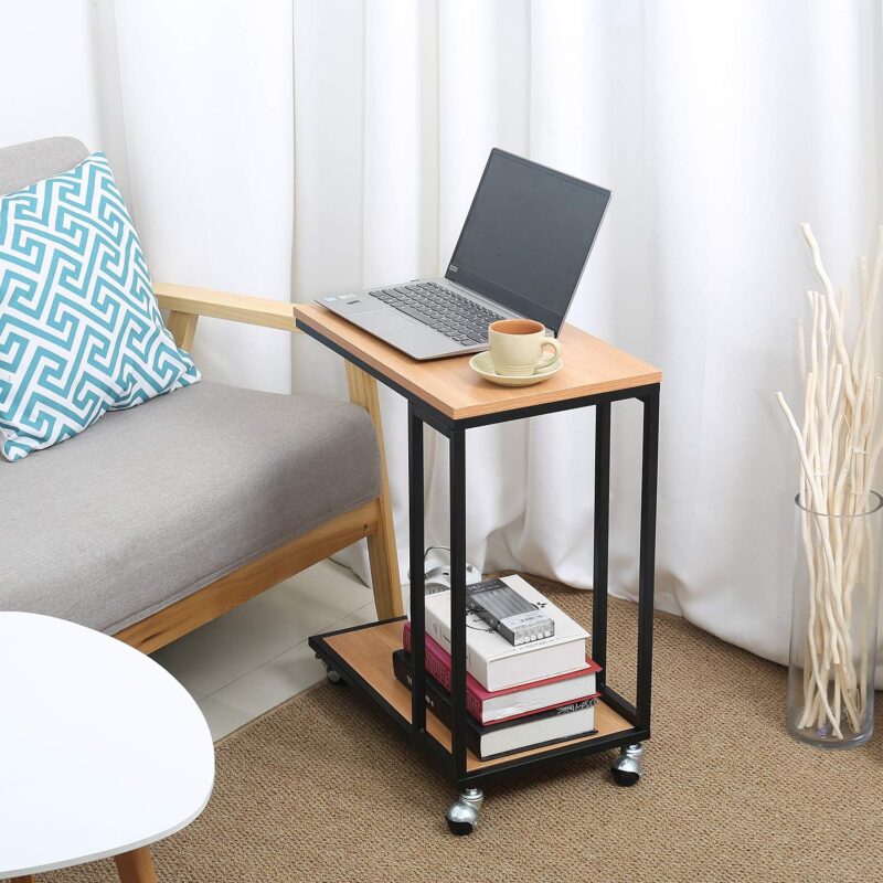 Tann Side End Table in Black Color