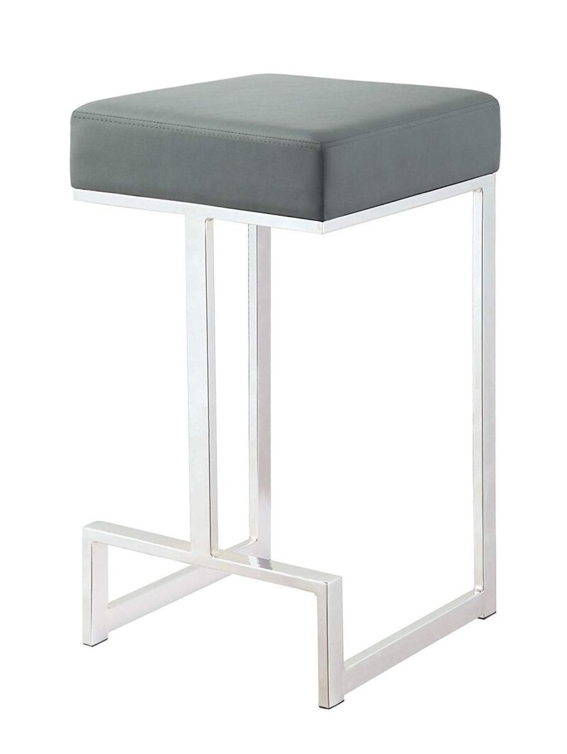 Timea barstool in Grey Color - Stainless Steel - Image 5