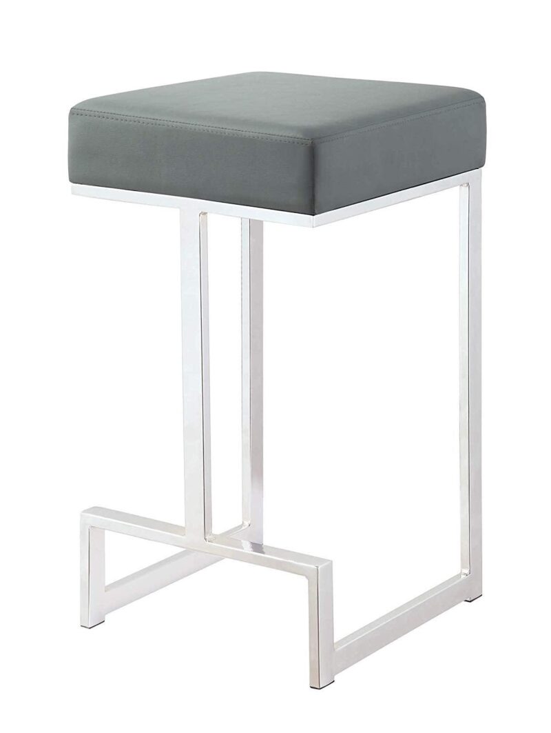 Timea barstool in Grey Color - Stainless Steel - Image 4