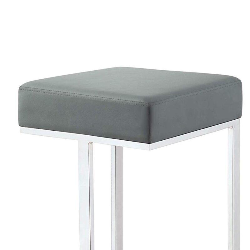 Timea barstool in Grey Color - Stainless Steel - Image 6