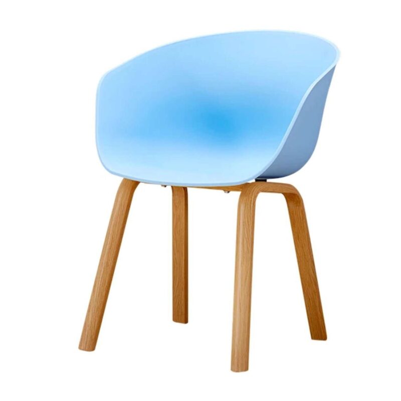 Tisha Multipurpose Cafe cum Dining Chair in Blue Colour - Image 2