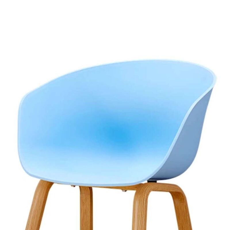 Tisha Multipurpose Cafe cum Dining Chair in Blue Colour - Image 3