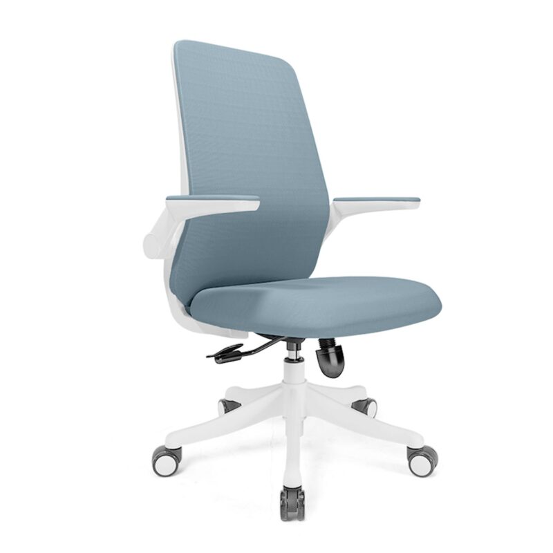 Butterfly Mid Back Ergonomic Office Chair in Light Blue Color - Image 3