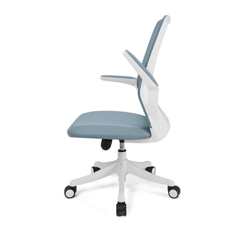 Butterfly Mid Back Ergonomic Office Chair in Light Blue Color - Image 4