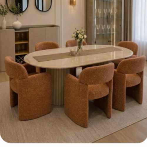 Azazo Siena Upholstered Accent Chair – Sand Beige - Image 3
