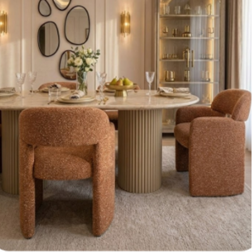 Azazo Siena Upholstered Accent Chair – Sand Beige - Image 5